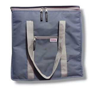 KEEP COOL x COSTCO Large Blue Grey Rectangular Zip Top Insulated Cooler Bag